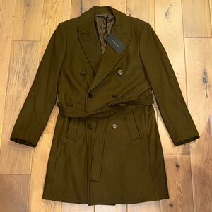 Zara double breasted wool coat